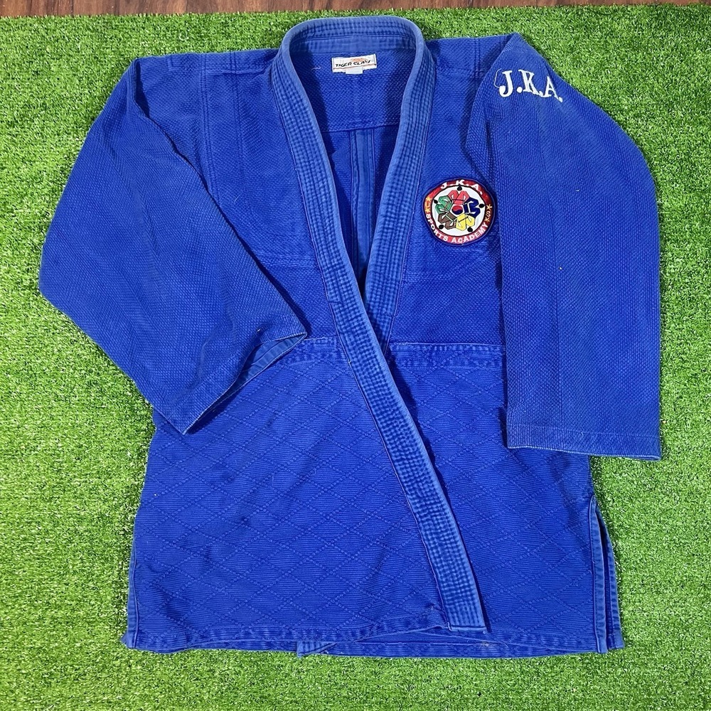 Vintage BJJ GI Toger Claw Blue 90s Taekwondo Sparring J.K.A‎ Academy  Hayashi